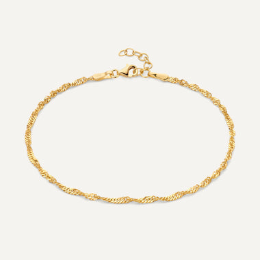 14 Karat Gold Ensemble fin à maille torsadée - 6
