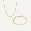 14 Karaat Goud Anker Set - 1