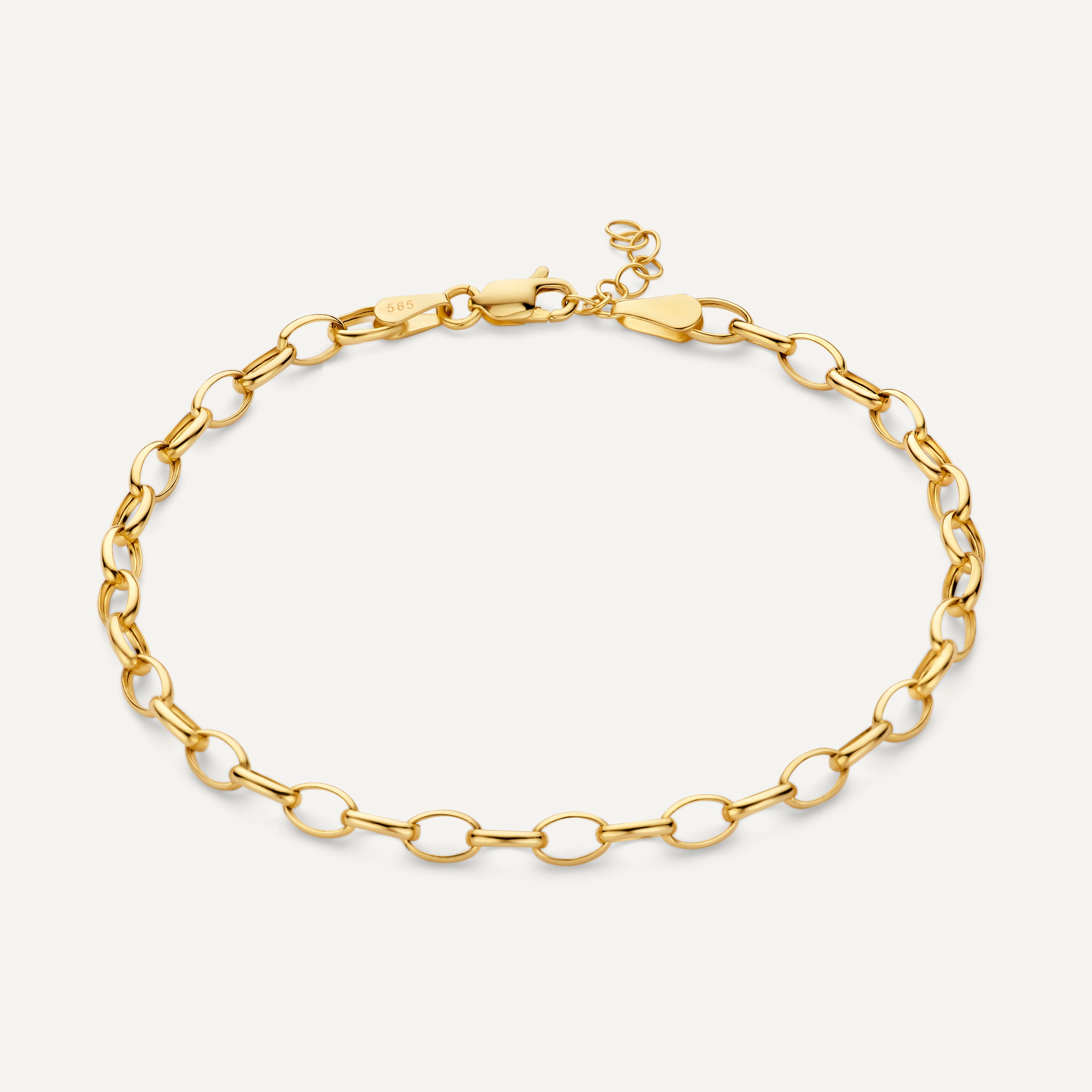 アクセサリー High-End Anchor Chain Classic Bracelet Anchor Chain Set 14 Karat Gold for Women