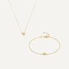 14 Karat Gold Bold Linked Infinity Set - 1