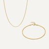 Or 14 Carats Set de Chaîne Box - 1