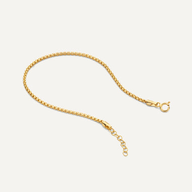585er Gold Box Kettenarmband - 7