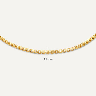 585er Gold Box Kettenarmband - 6