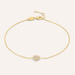Pavé Cubic Zirconia Heart Bracelet