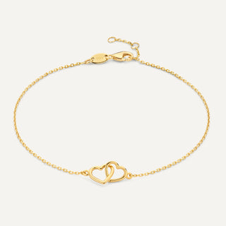 Verbundenes Herz Armband