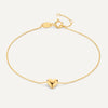 14 Karaat Goud Puffy Hart Set - 8