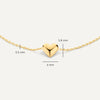 14 Karaat Goud Puffy Hart Armband - 6