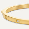 14 Karaat Goud Bezel Set Zirkonia Eternity Bangle - 5