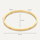 Bezel Set Zirkonia Eternity Bangle