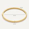 14 Karat Gold Twisted Bangle - 15