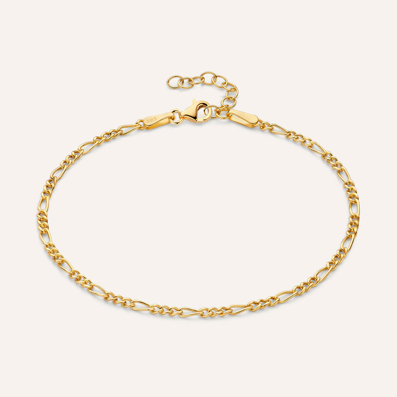 Bracelet Chaîne Fin Figaro