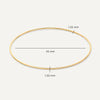 14 Karat Gold Slim Tube Stacker Bangle - 9