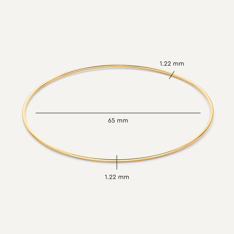 Slim Tube Stacker Bangle