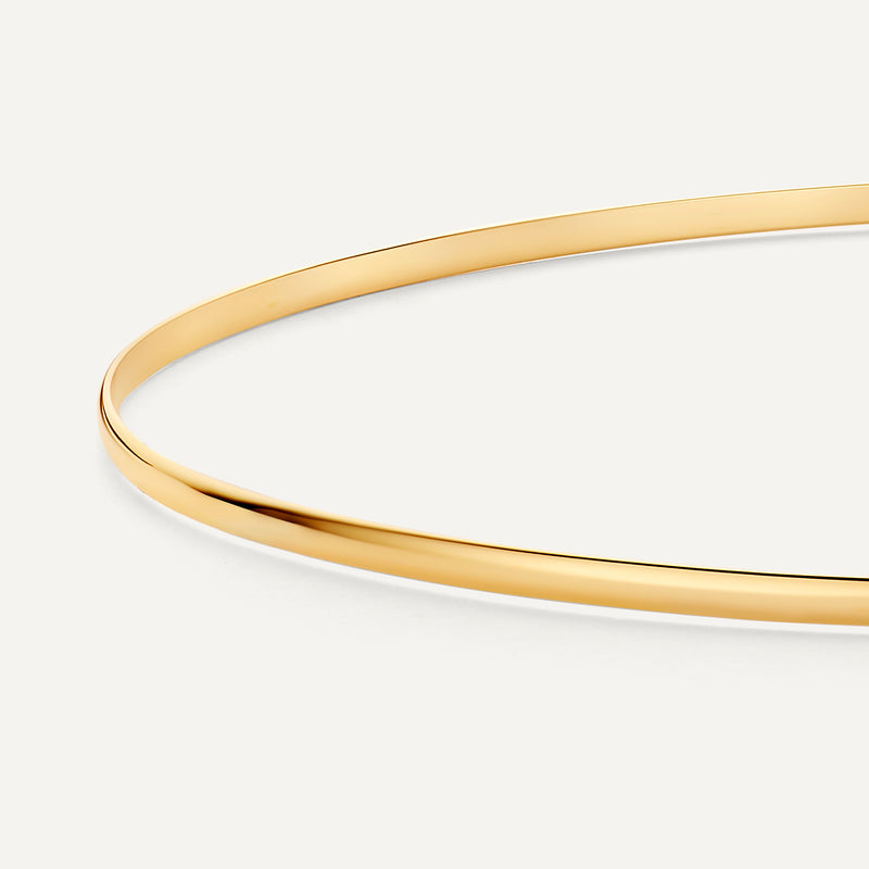 Slim Curved Stacker Bangle