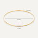 Slim Curved Stacker Bangle