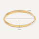 Triple Slim Curved Stacker Bangle