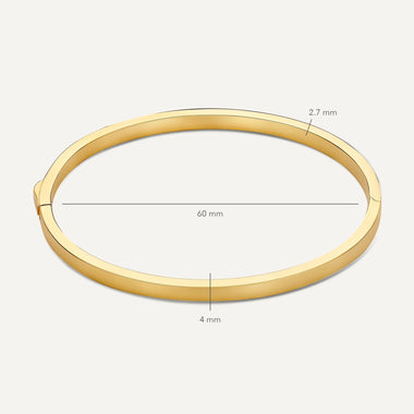 14 karat guld Markant armring - 14