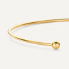14 Karat Gold Sphere Cuff Bangle - 6