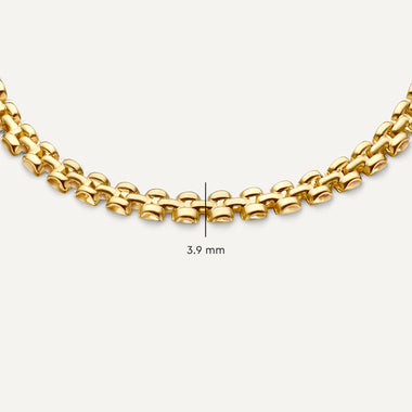 14 Karat Guld Timepiece Kæde Armbånd - 9