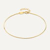 Oro de 14 Quilates Thin Snake Chain Bracelet - 1