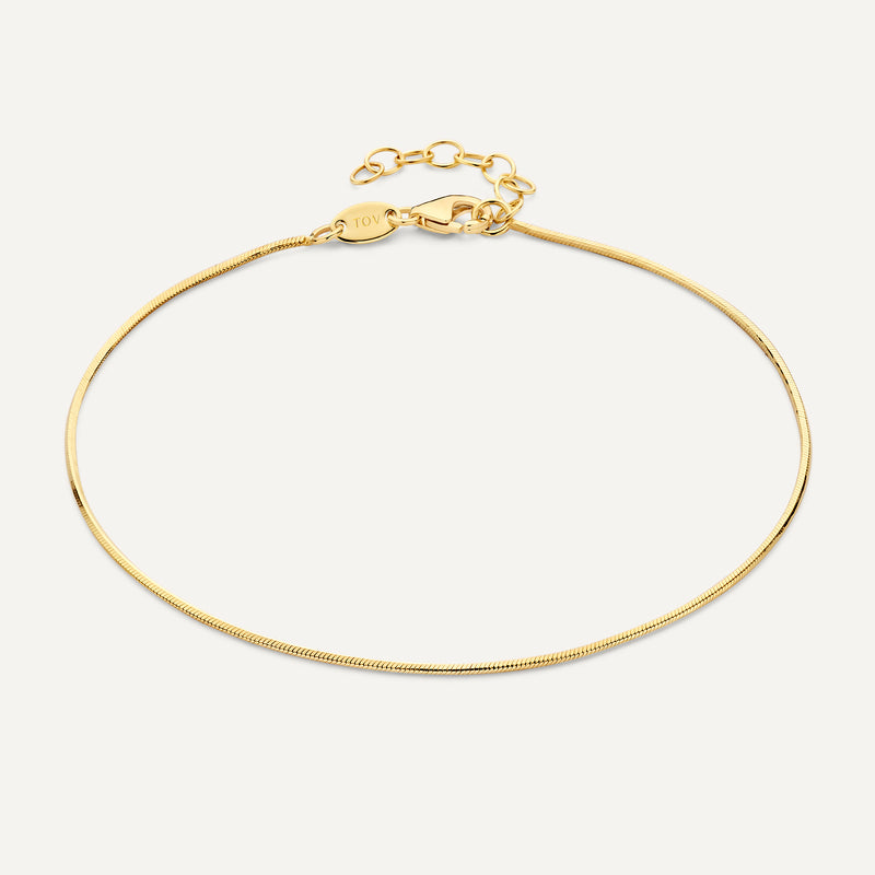 Pulseira de Elos Snake Fina