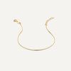 Oro de 14 Quilates Thin Snake Chain Bracelet - 4