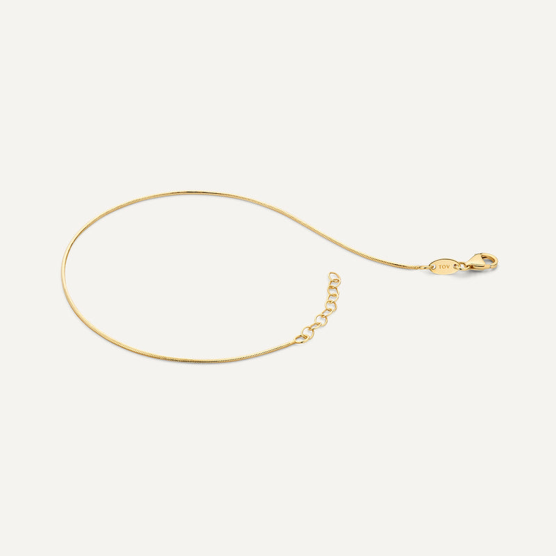 Pulseira de Elos Snake Fina