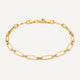 Pulsera de Eslabones Paperclip Duo