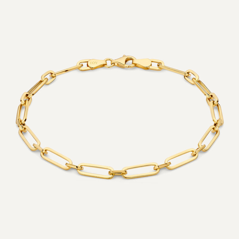 Pulsera de Eslabones Paperclip Duo