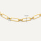 Pulsera de Eslabones Paperclip Duo