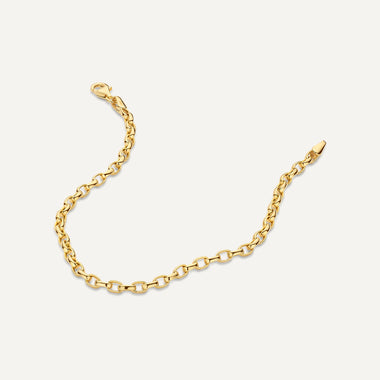 14 Karaat Goud Bold Anchor Chain Bracelet - 7