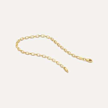 14 Karaat Goud Bold Anchor Chain Bracelet - 8
