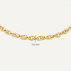 Oro de 14 Quilates Twisted Chain Bracelet - 7
