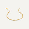Oro de 14 Quilates Twisted Chain Bracelet - 4