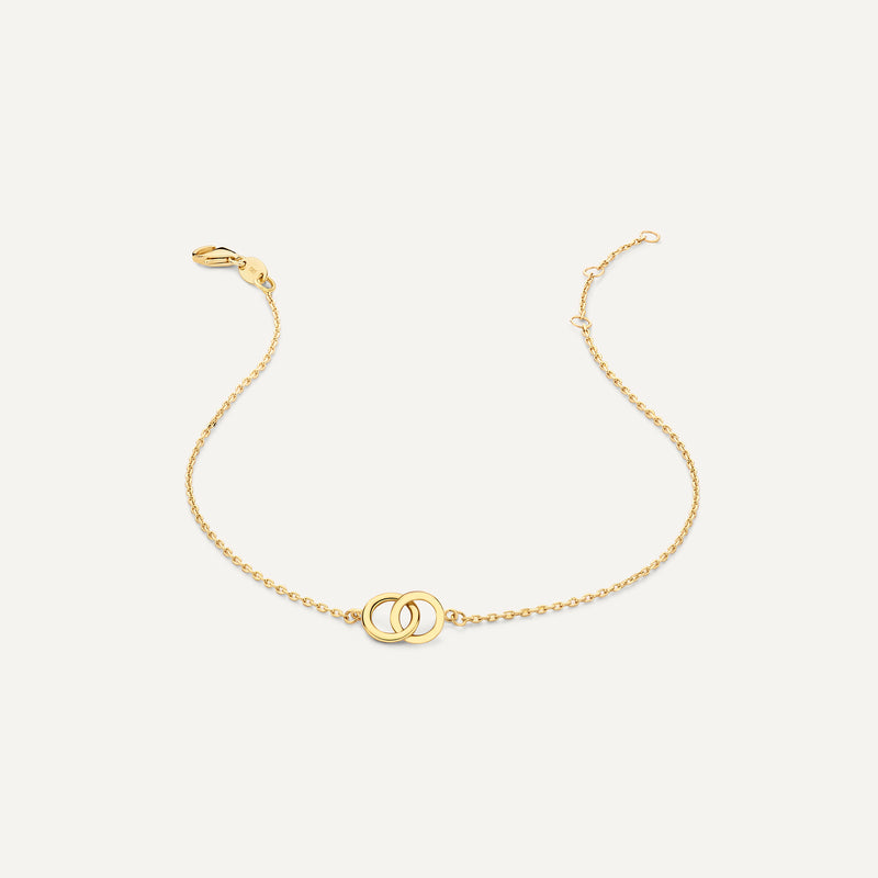 Bred Linked Infinity Armbånd