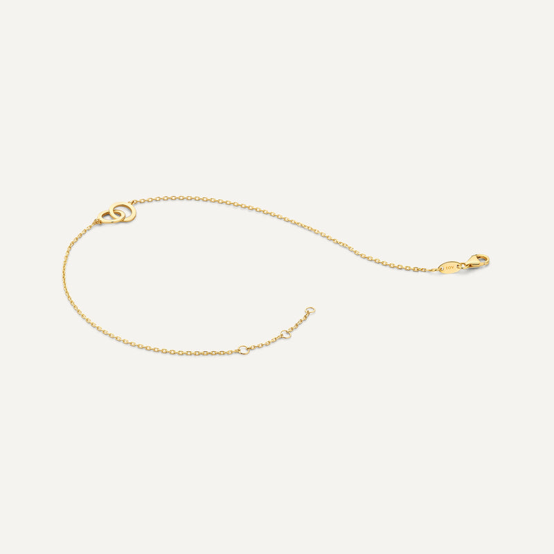 Bred Linked Infinity Armbånd