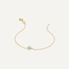 14 Karat Gold Lotus Zirconia Set - 9