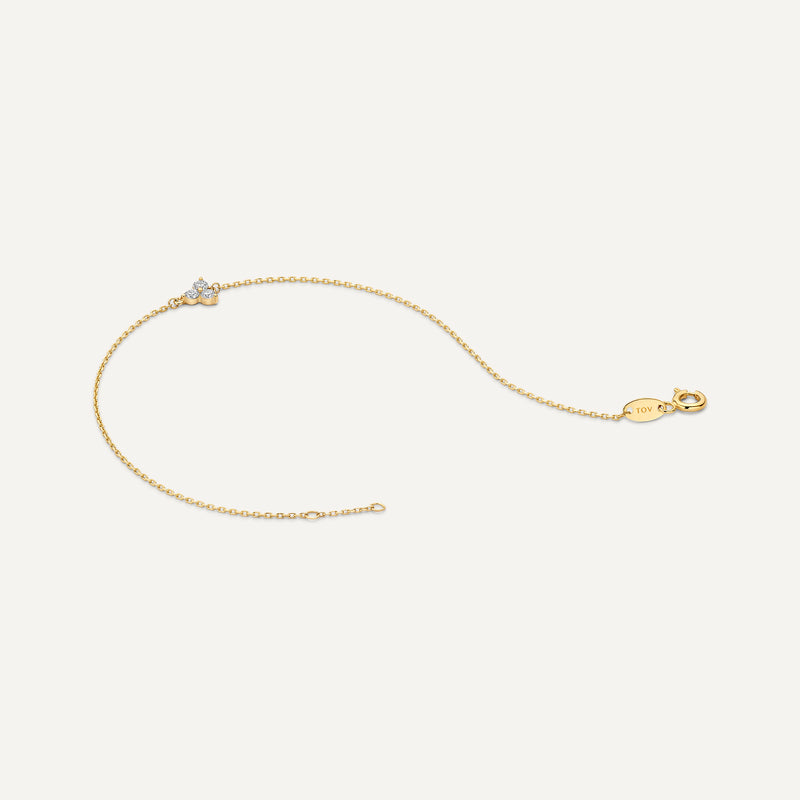 Cubic Zirconia Lotus Bracelet
