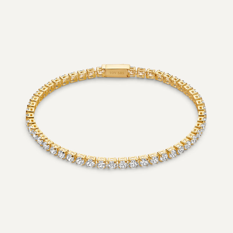 Cubic Zirconia Tennis Bracelet (16.5cm)