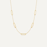 Stationed Paperclip Necklace