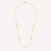 14 Karat Gold Stationed Paperclip Set - 9
