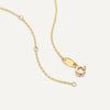 14 Karat Gold Stationed Paperclip Set - 8