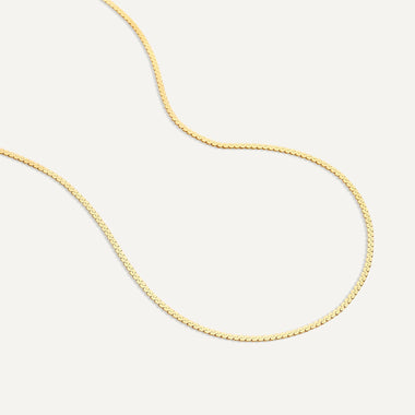 14 Karat Gold Serpentine Chain Necklace - 5