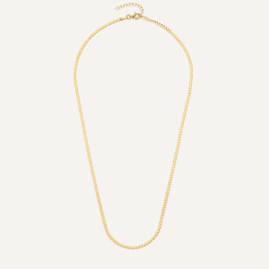 585er Gold Serpentine Gliederhalskette - 11