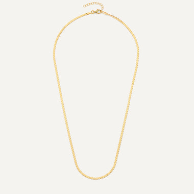 14 Karat Gold Serpentine Chain Necklace - 10