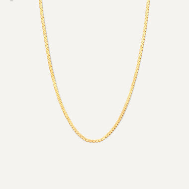 14 Karat Gold Serpentine Chain Necklace - 1