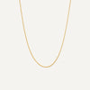 14 Karat Gold Baby Curb Chain Necklace - 1