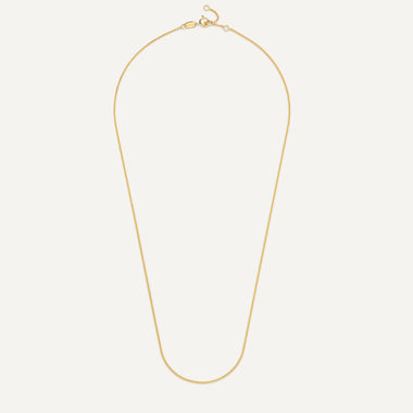 14 Karat Gold Baby Curb Chain Necklace - 9