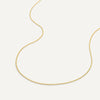 14 Karat Gold Baby Curb Chain Necklace - 6