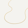 14 Karaat Goud Ronde Zirkonia Baby Curb Kettingen Set - 9